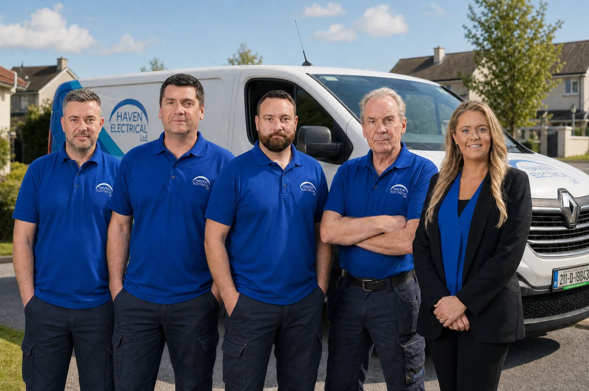 Haven Electrical team member working on a job in Cork